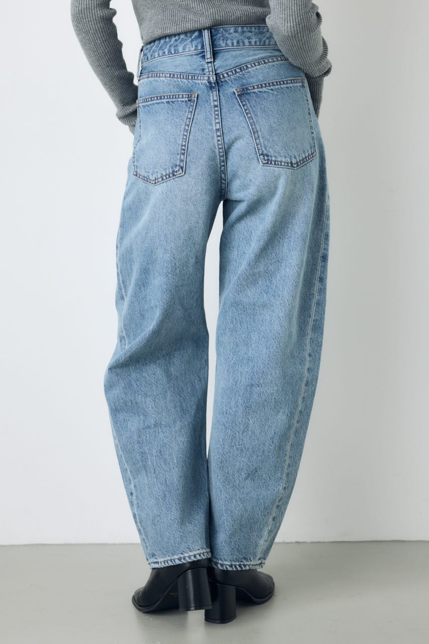 AZUL DENIM クロスベルトバレルデニム L/BLU XS
