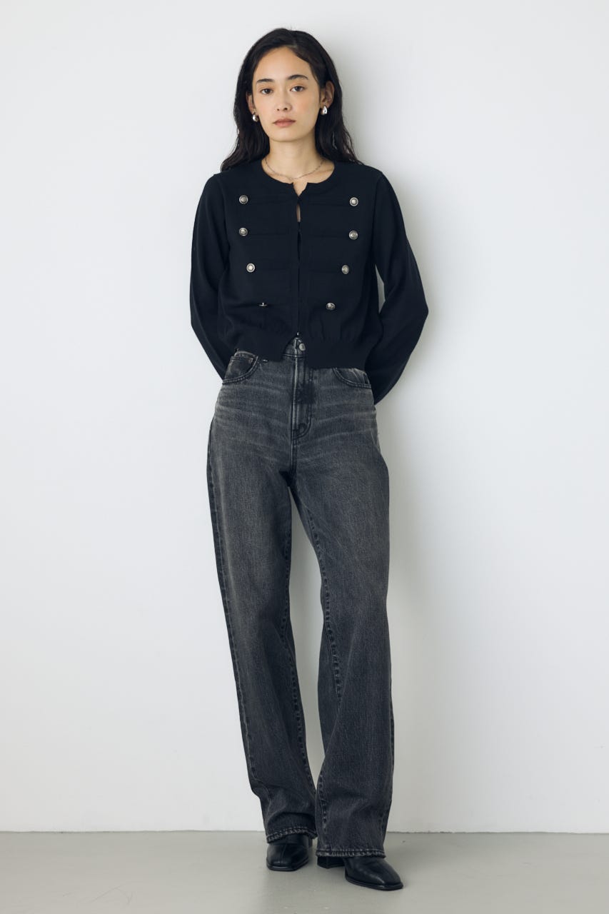 AZUL DENIM ストレートデニム L/BLK S