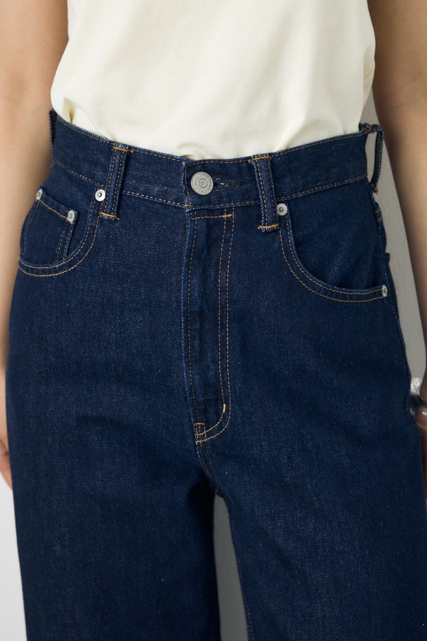 AZUL DENIM ハイウエストワイドデニム One Wash M