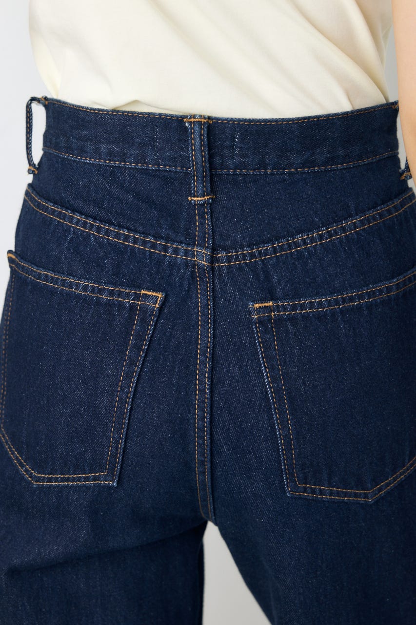 AZUL DENIM ハイウエストワイドデニム One Wash M