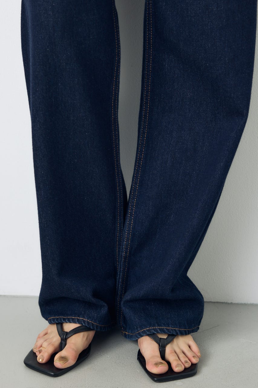 AZUL DENIM ハイウエストワイドデニム One Wash M