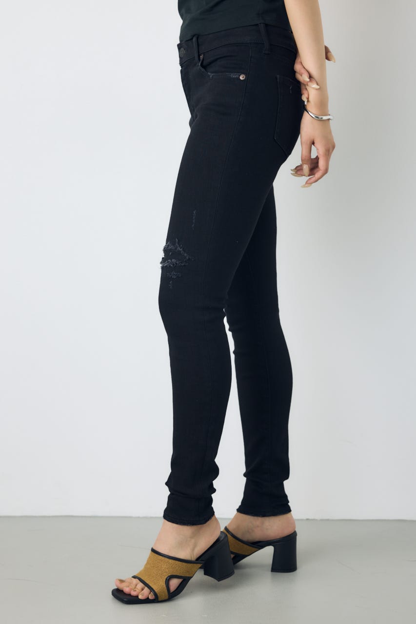 AZUL DENIM リペアスキニーデニム BLK XS