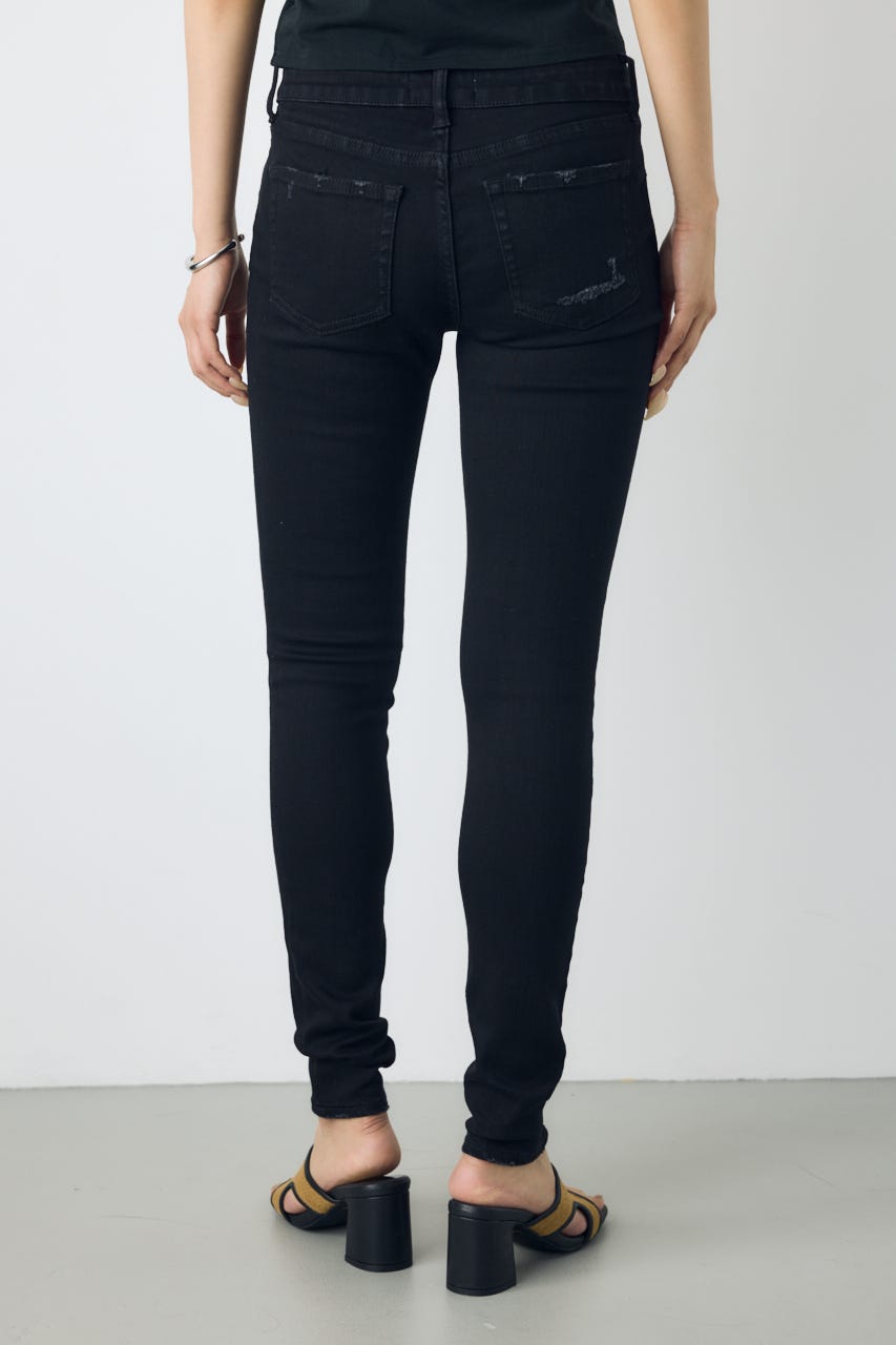 AZUL DENIM リペアスキニーデニム BLK XS