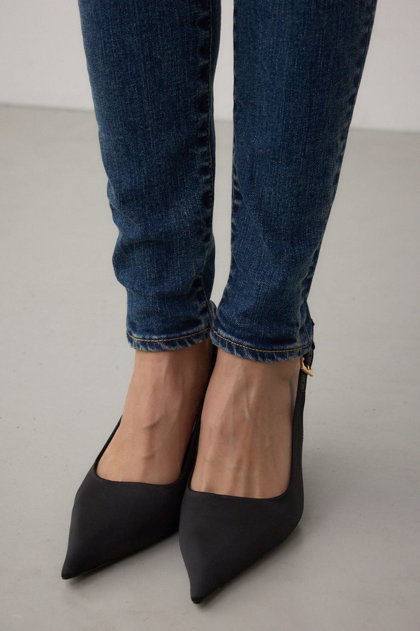AZUL DENIM リペアスキニーデニム D/BLU L