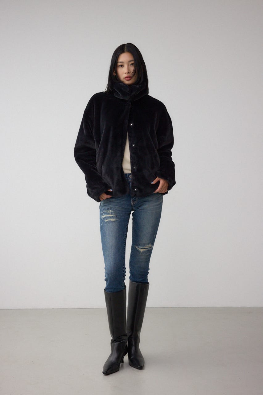 AZUL DENIM リペアスキニーデニム D/BLU L