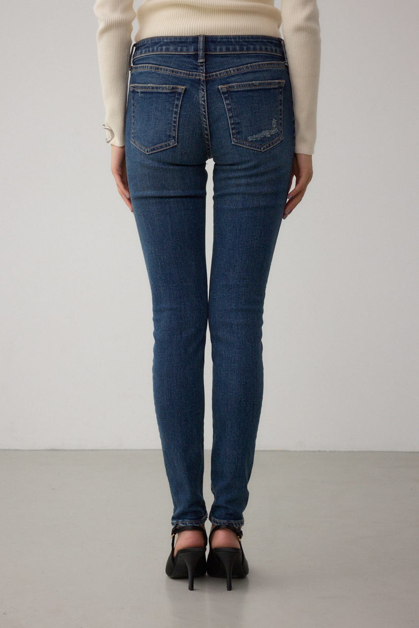 AZUL DENIM リペアスキニーデニム D/BLU L