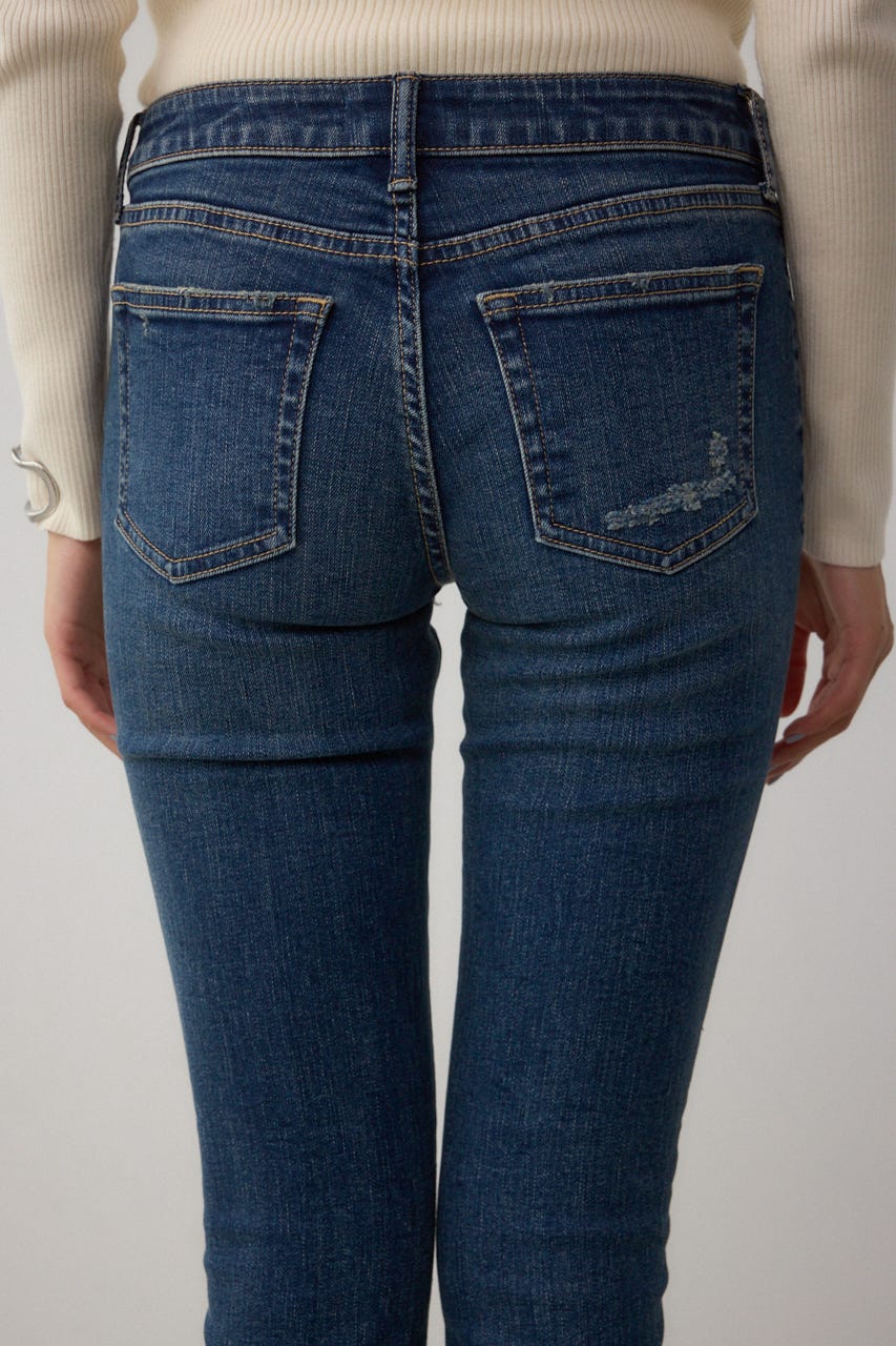 AZUL DENIM リペアスキニーデニム D/BLU L