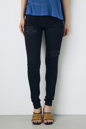 AZUL DENIM リペアスキニーデニム