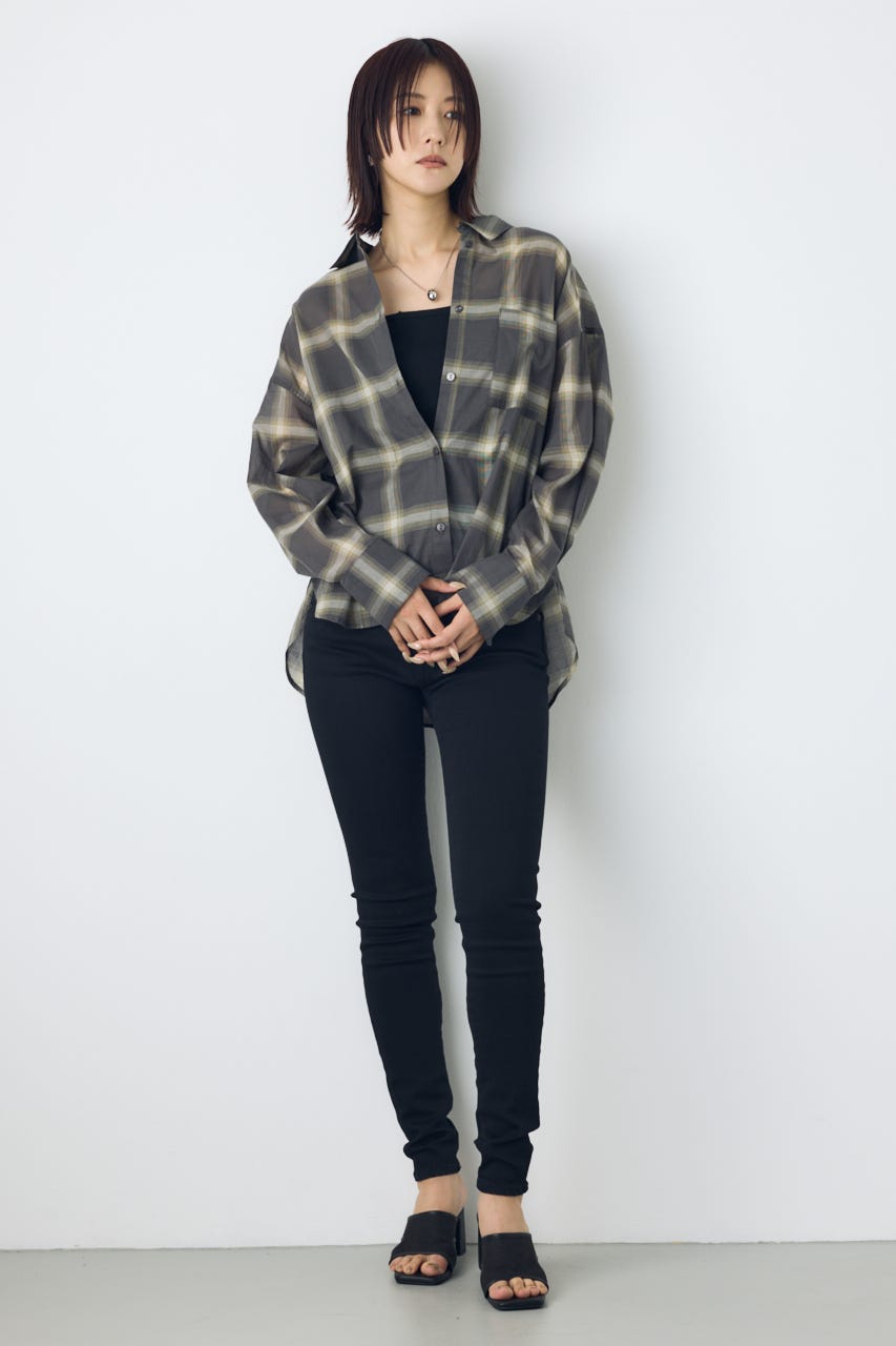 AZUL DENIM スキニーデニム BLK XS