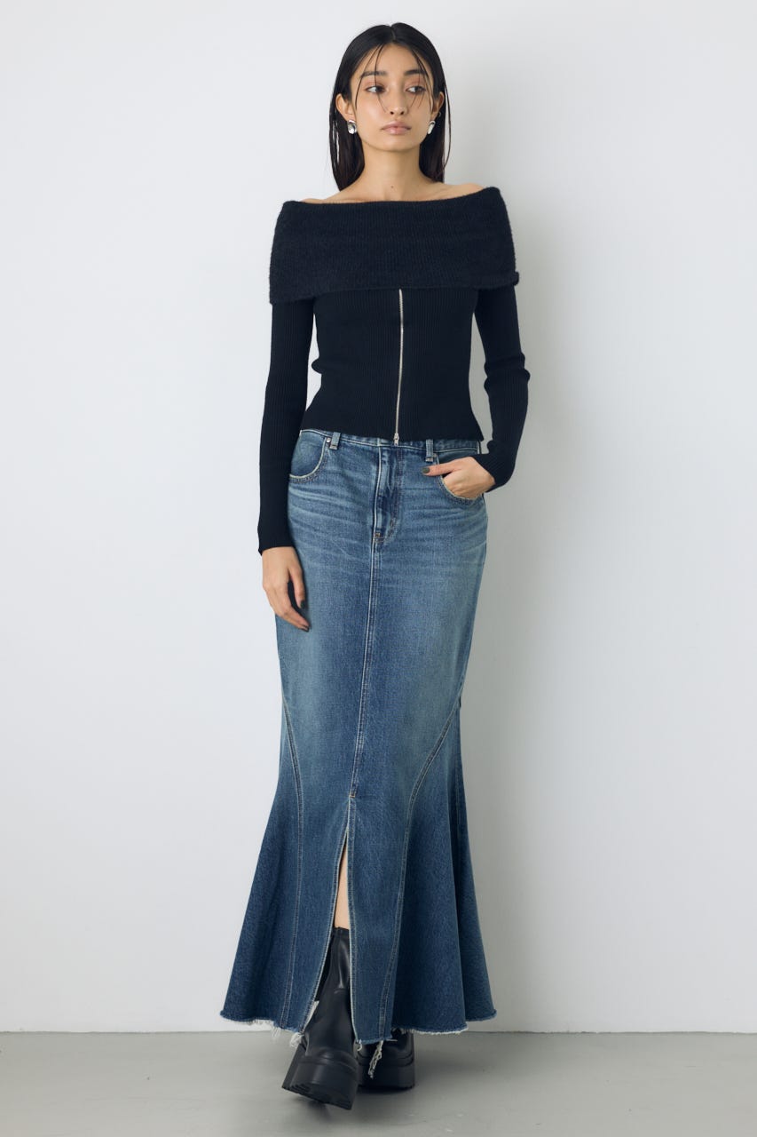 AZUL DENIM マーメイドスカート BLU S