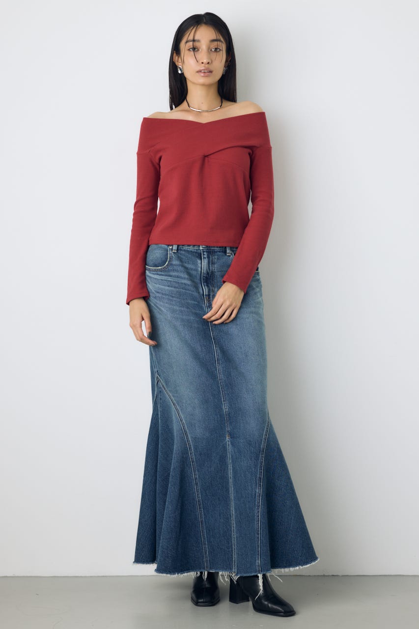 AZUL DENIM マーメイドスカート BLU S