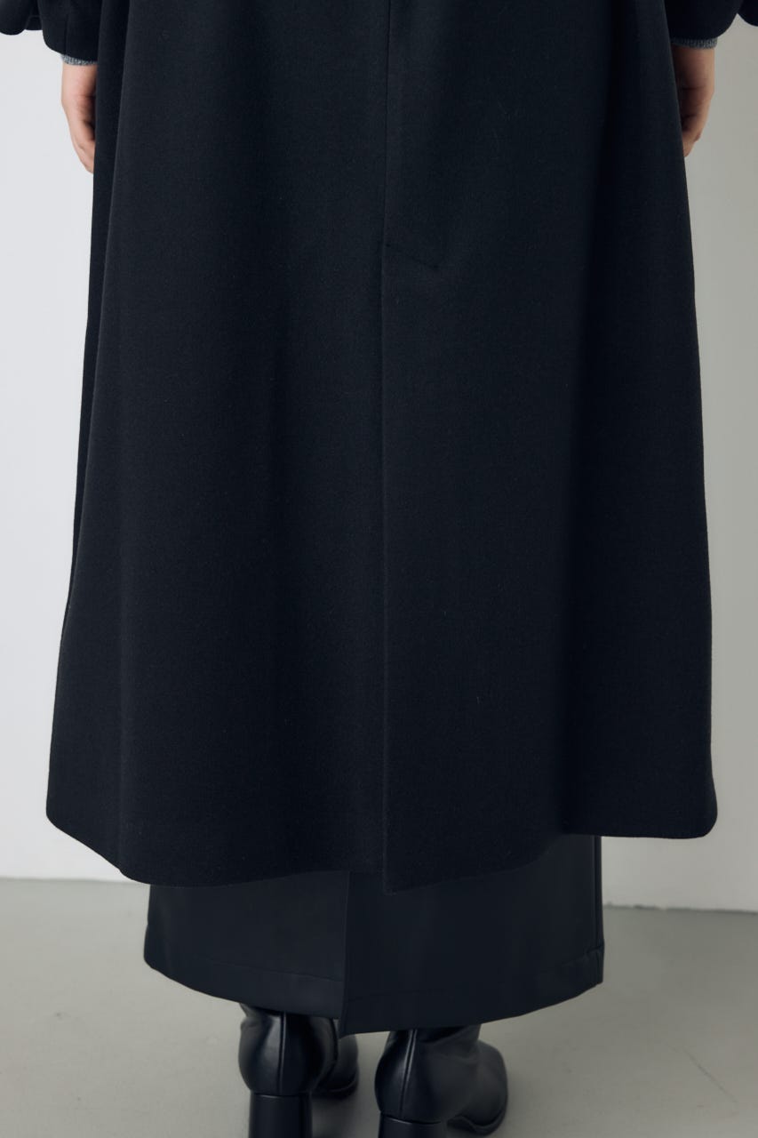 【AW先行アイテム】【着丈バリエ】B-HEAT 2WAYカラートレンチロングコート BLK S