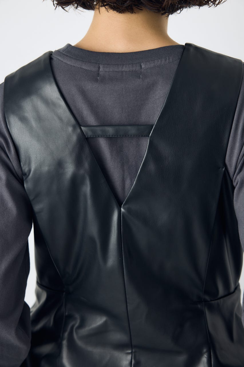 素材アソートペプラムジップジャンスカ BLK M