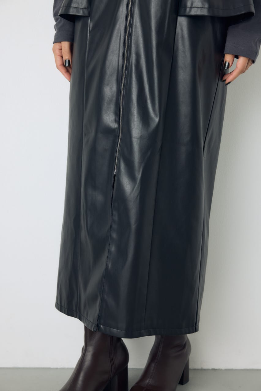 素材アソートペプラムジップジャンスカ BLK M