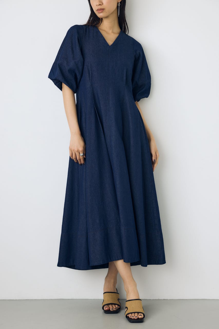 AZUL BY MOUSSY | パフスリーブフレアワンピース (ワンピース(ロング