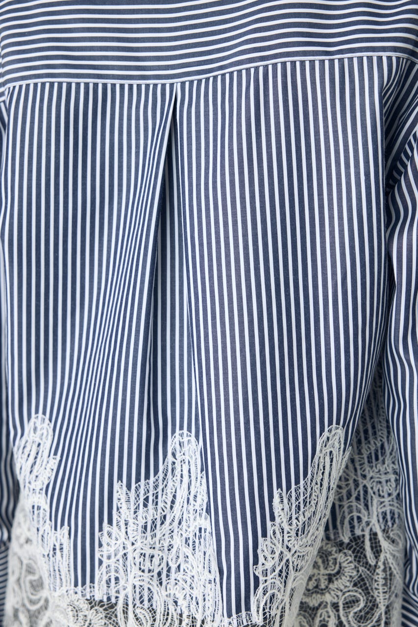 レースドッキングシャツ Stripe FREE