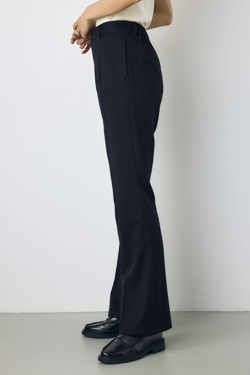 【AW先行アイテム】VENUSセンタープレスフレアパンツ BLK S