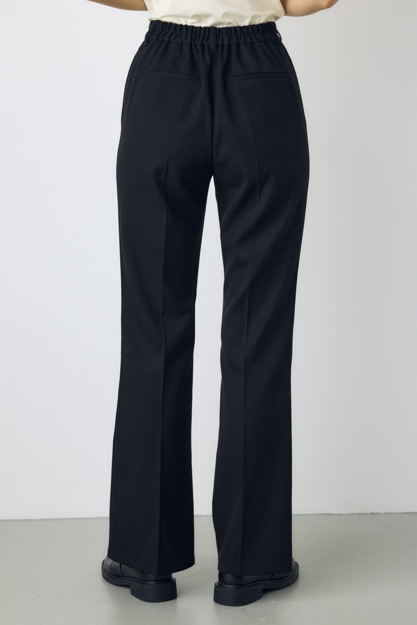 【AW先行アイテム】VENUSセンタープレスフレアパンツ BLK S