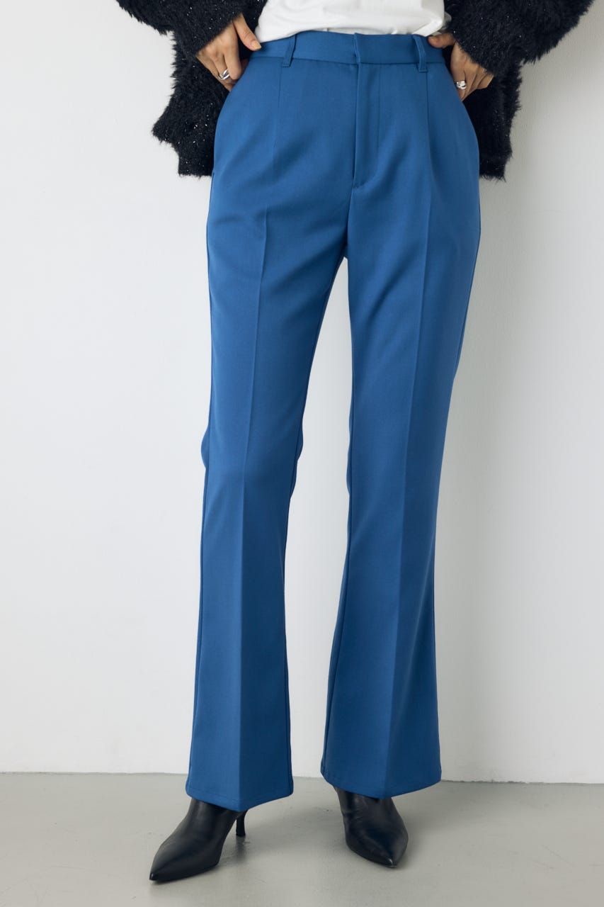 VENUSセンタープレスフレアパンツ BLU S
