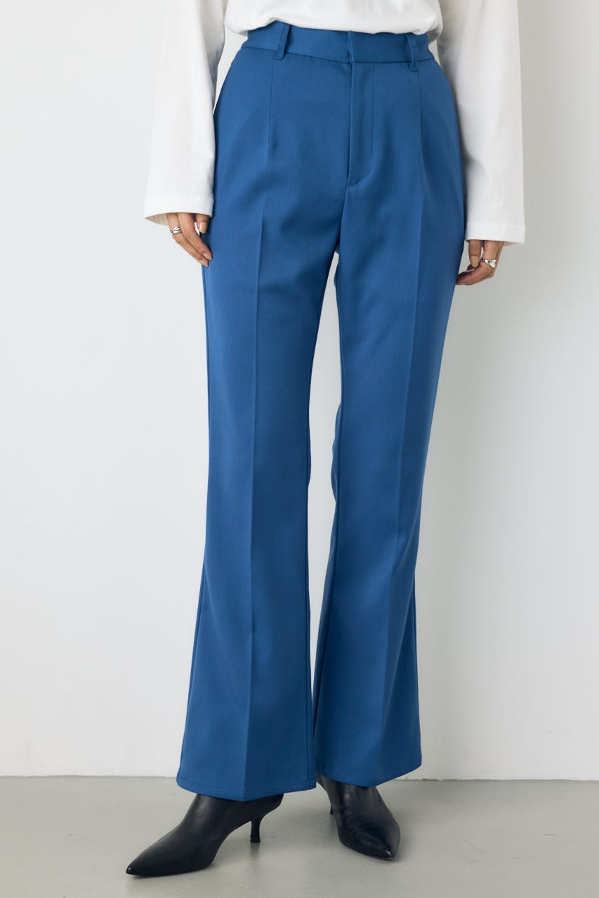 VENUSセンタープレスフレアパンツ BLU S