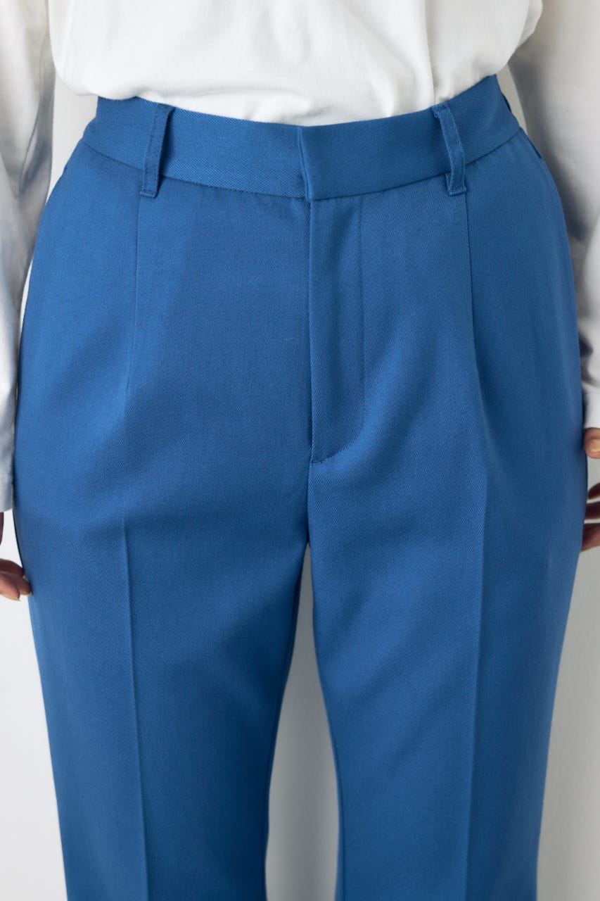 VENUSセンタープレスフレアパンツ BLU S
