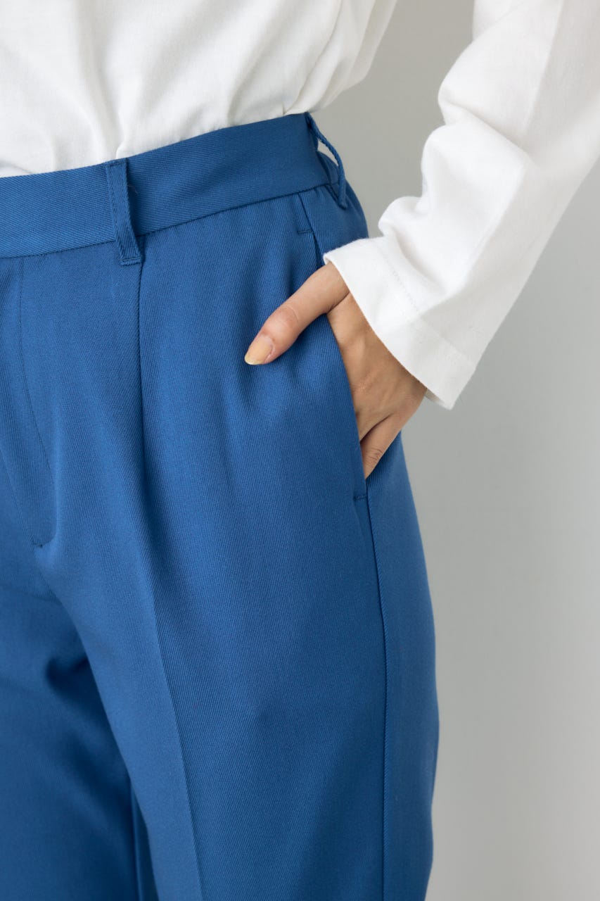 VENUSセンタープレスフレアパンツ BLU S