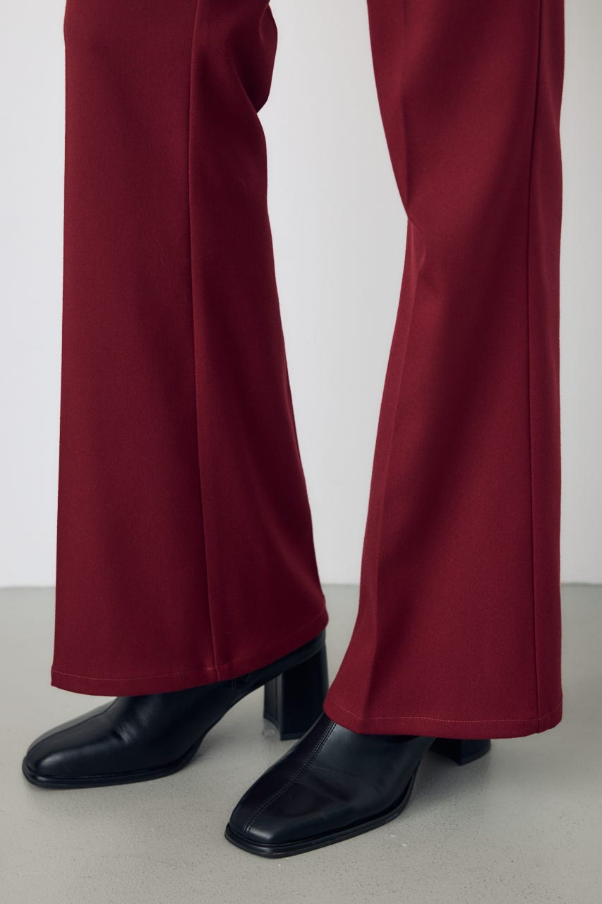 【AW先行アイテム】VENUSセンタープレスフレアパンツ BRD M
