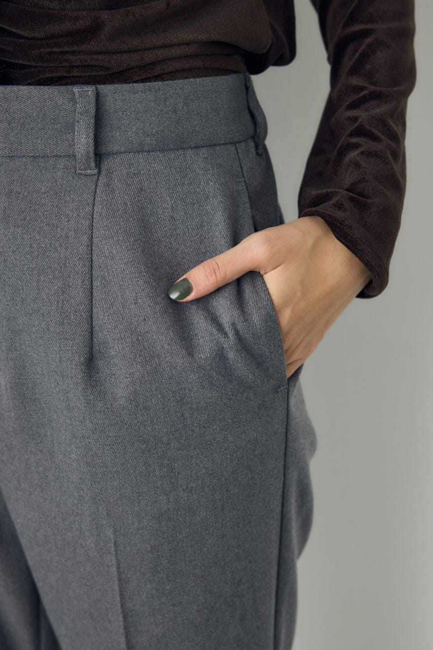 【AW先行アイテム】VENUSセンタープレスフレアパンツ T.GRY M