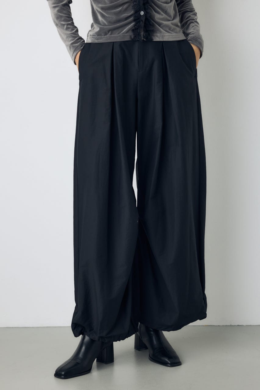 タックデザインパラシュートパンツ BLK FREE
