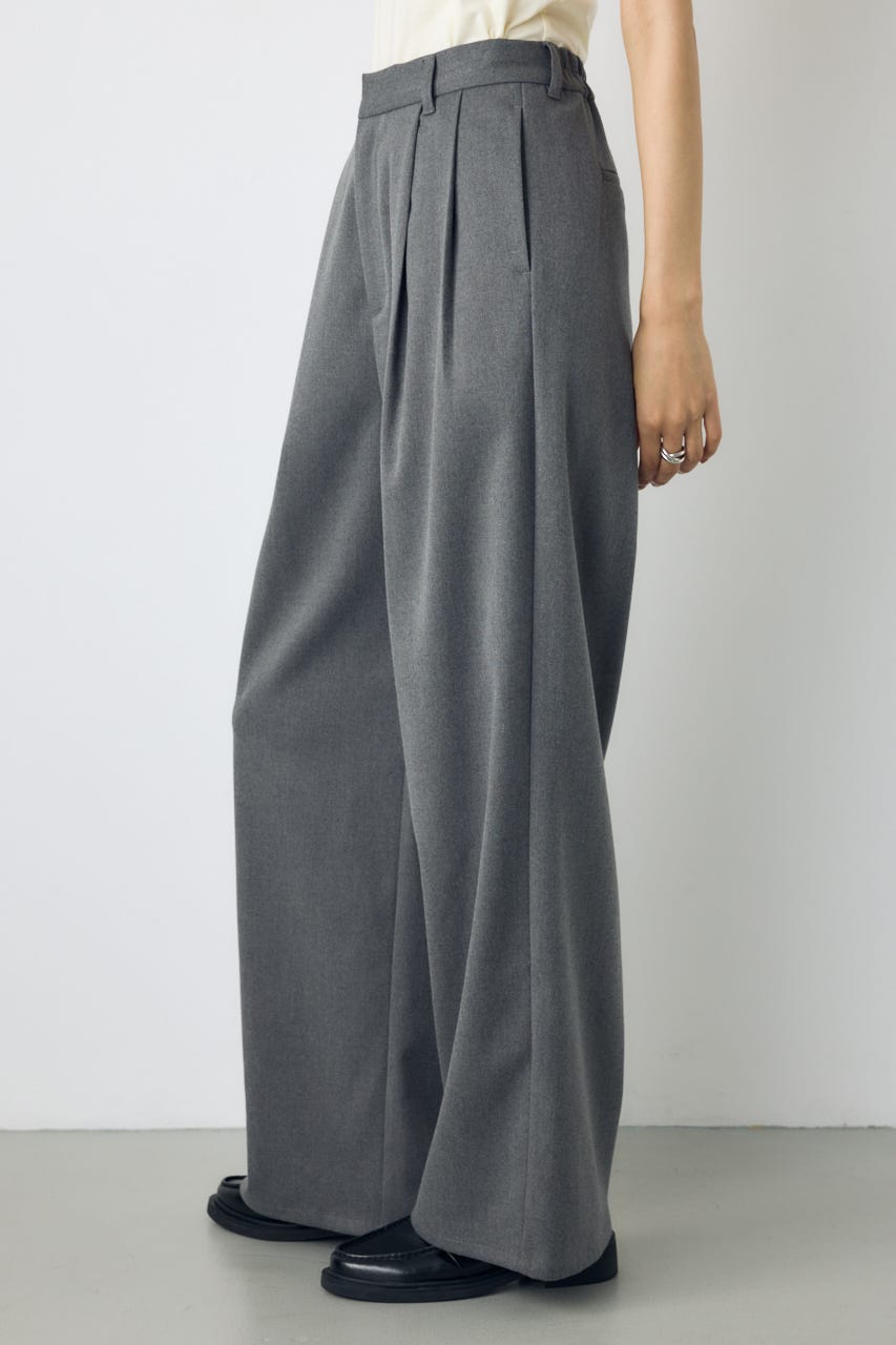 【AW先行アイテム】VENUSワイドツータックパンツ T.GRY L