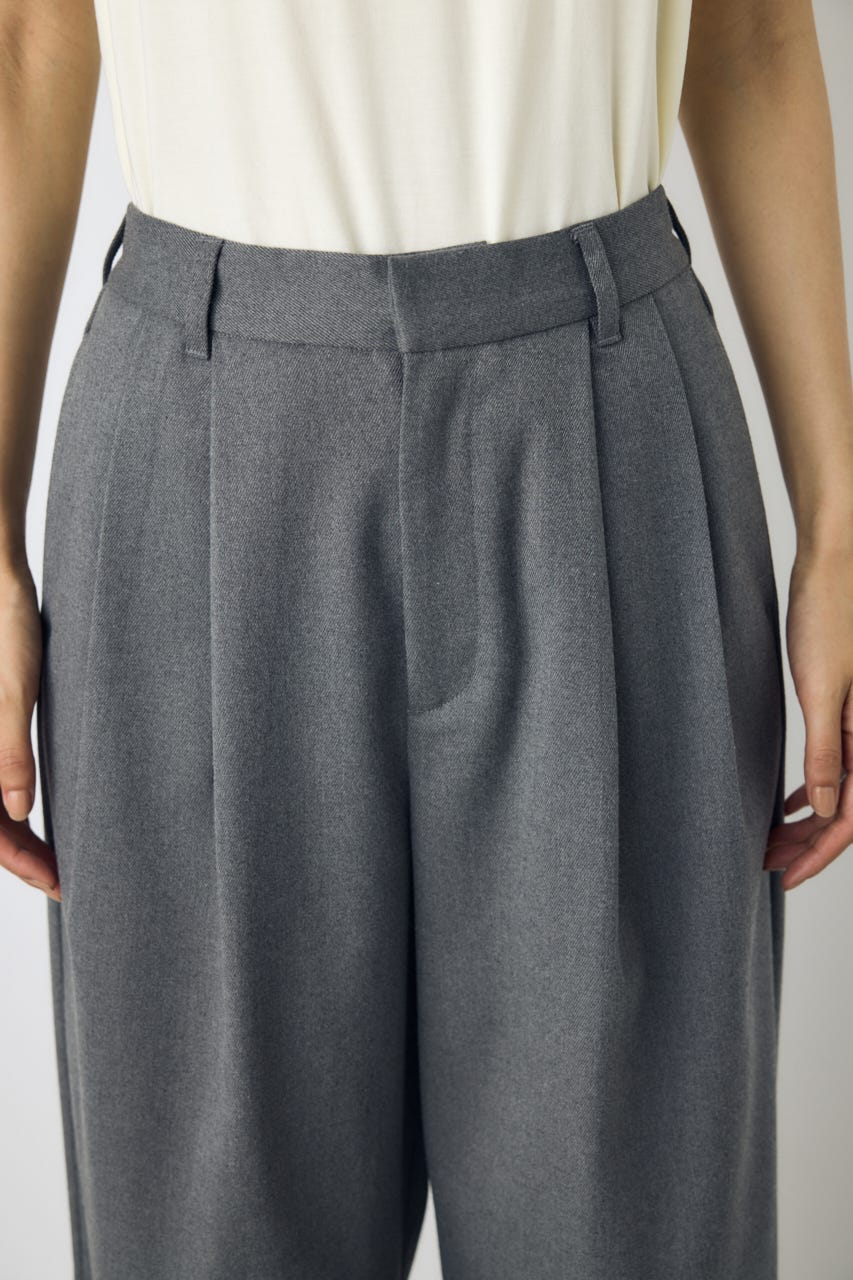 【AW先行アイテム】VENUSワイドツータックパンツ T.GRY L