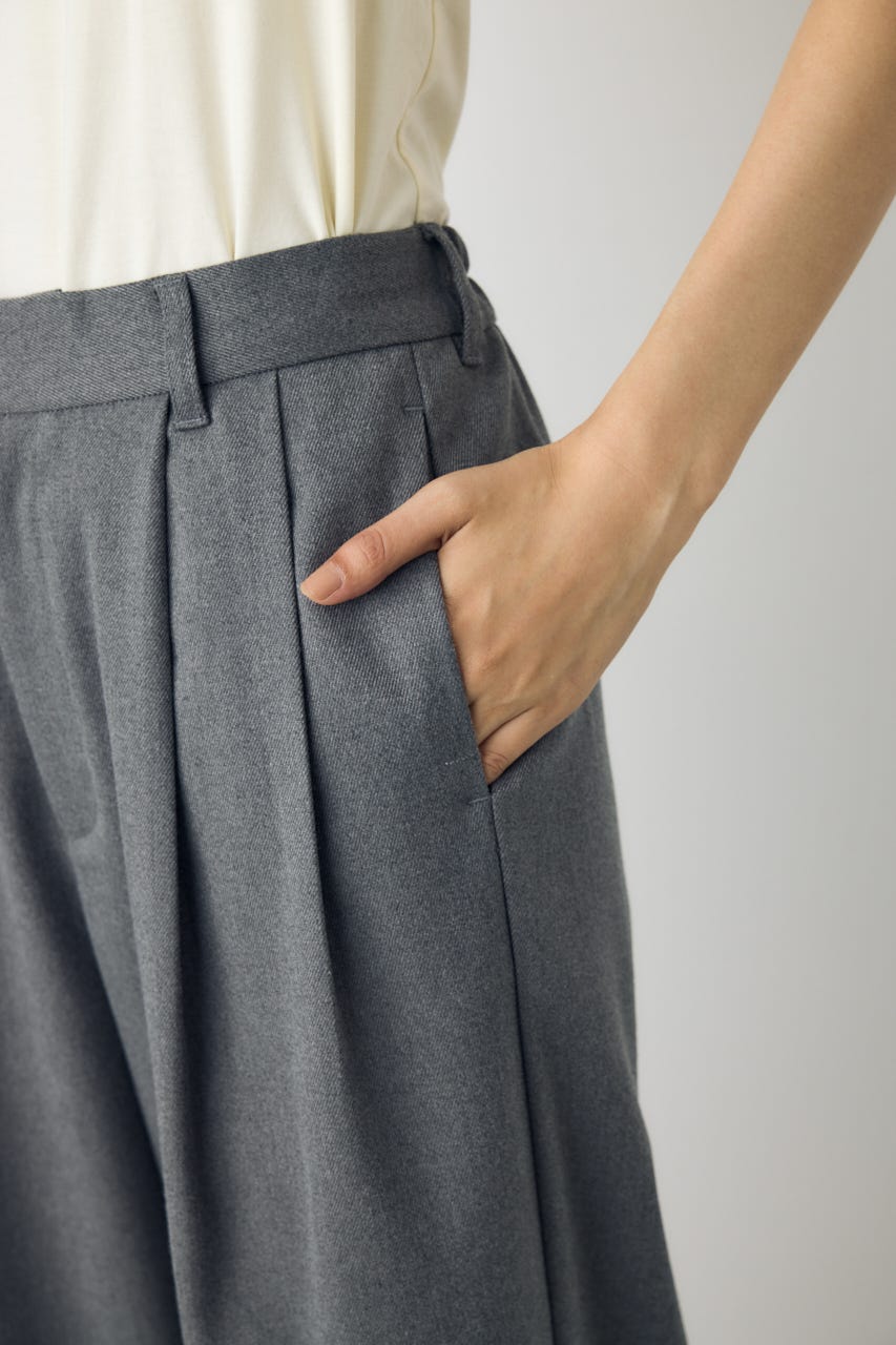 【AW先行アイテム】VENUSワイドツータックパンツ T.GRY L