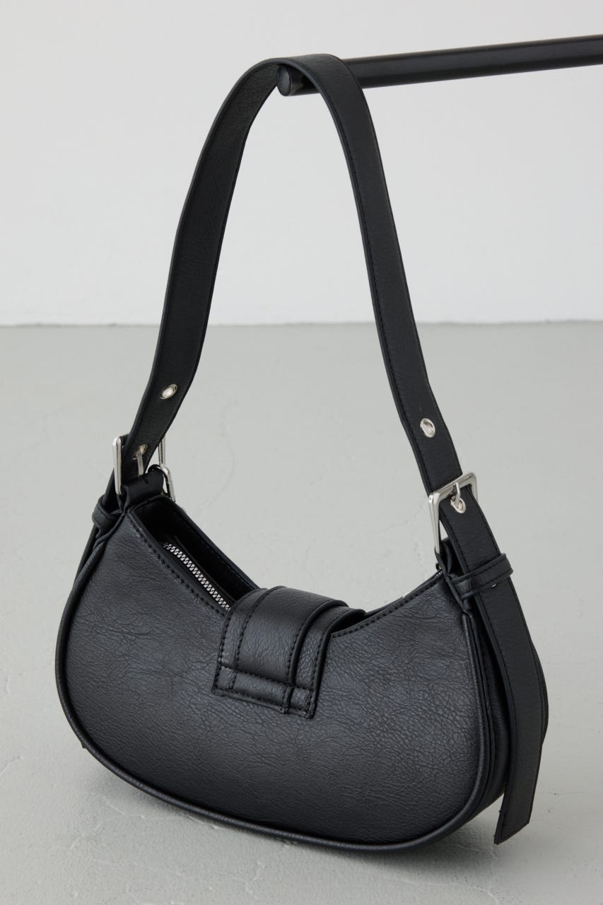 バックルベルトワンハンドルトートバッグ BLK FREE