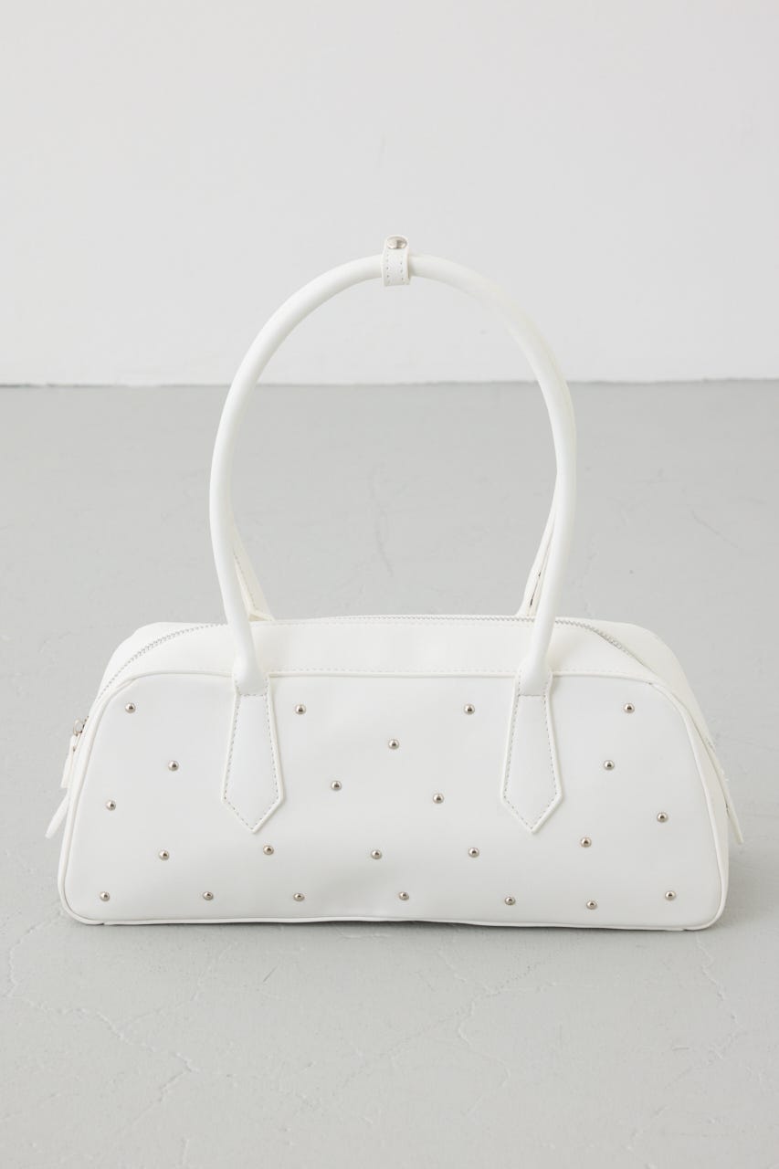 スタッズデザインバッグ WHT FREE