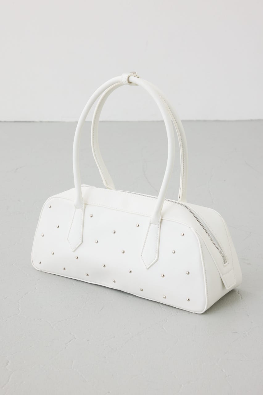 スタッズデザインバッグ WHT FREE