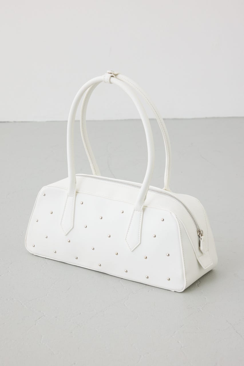 スタッズデザインバッグ WHT FREE