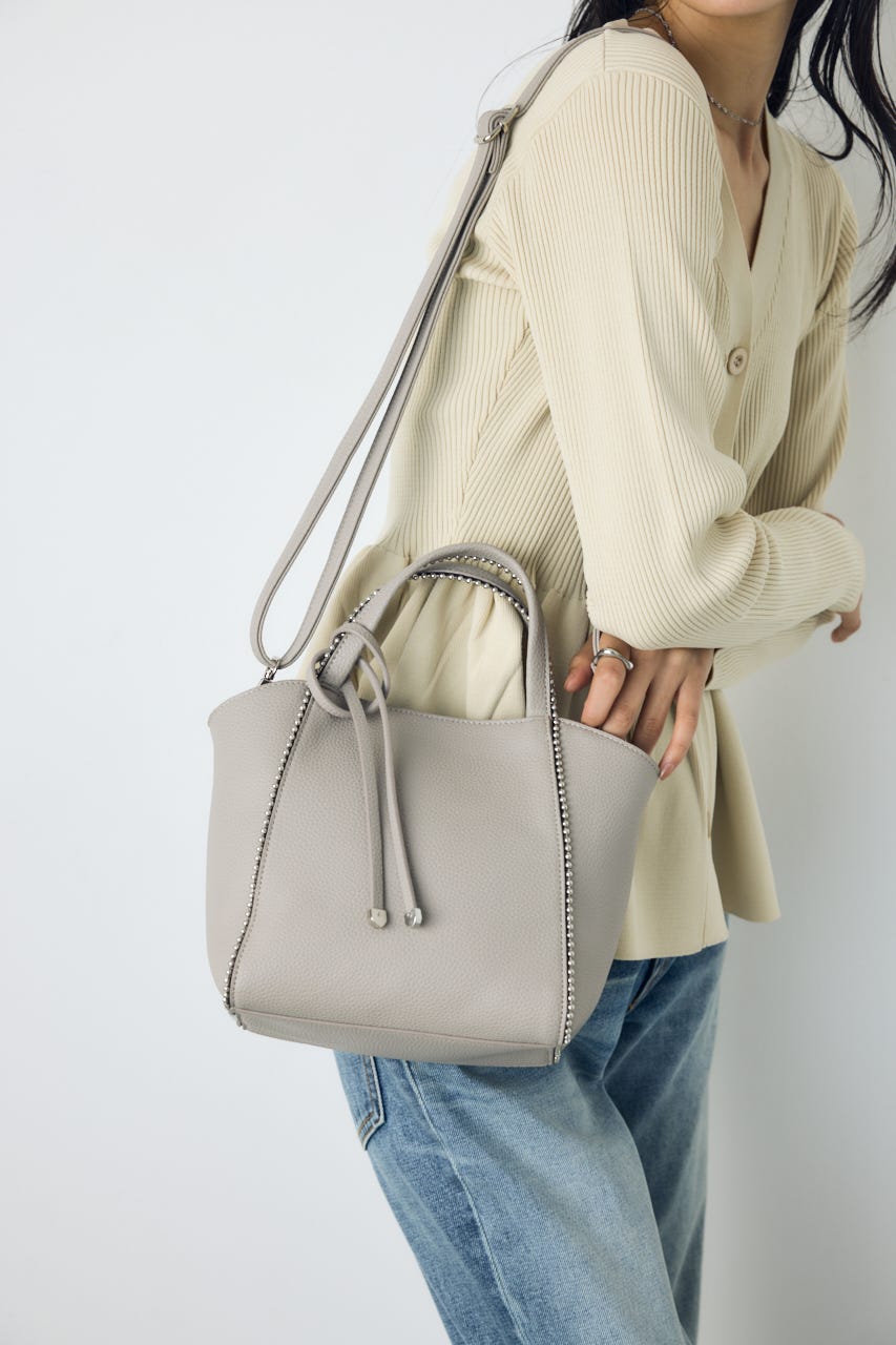 【AW先行アイテム】ボールチェーンミニトートバッグ GRY FREE