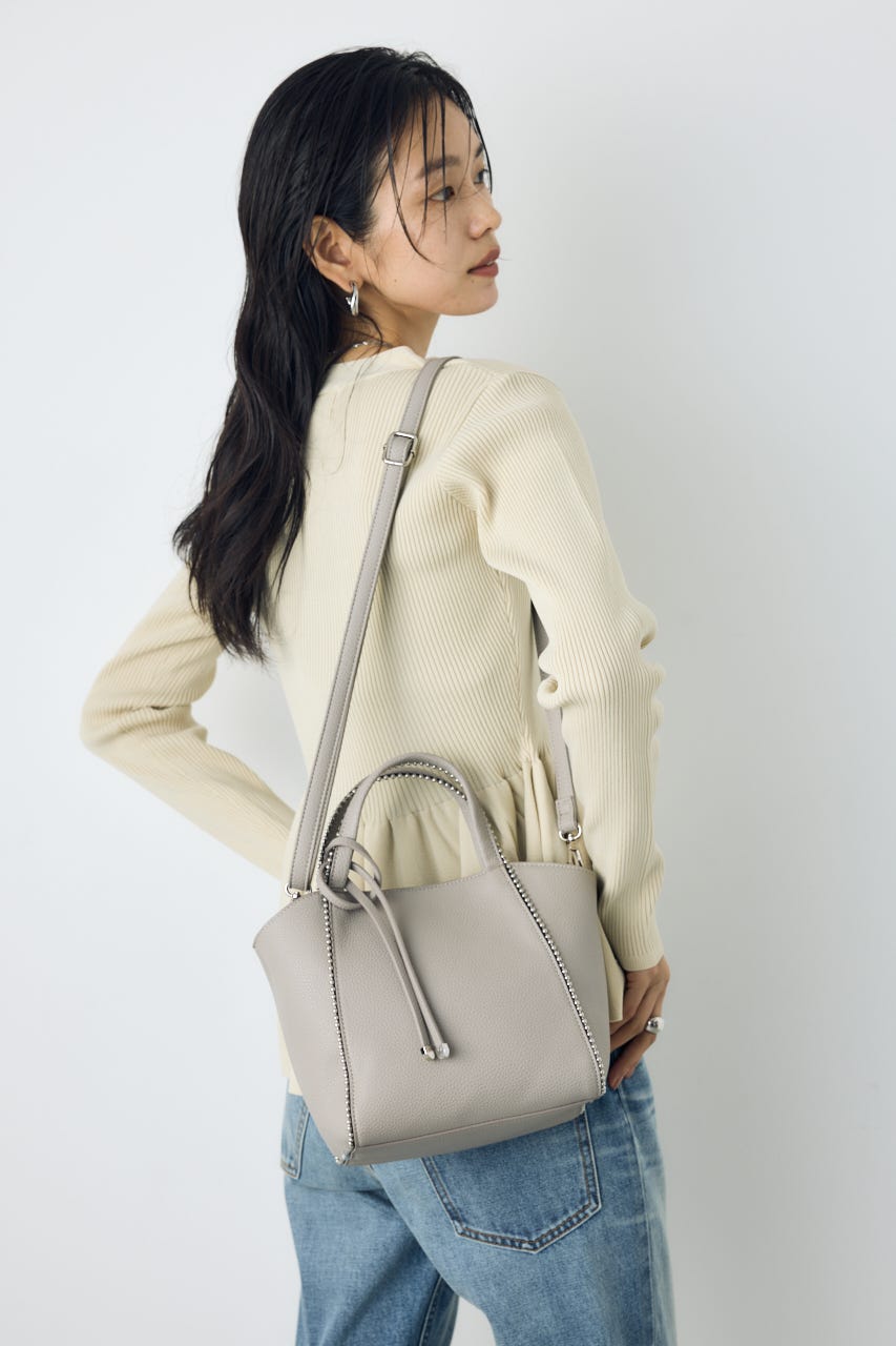 【AW先行アイテム】ボールチェーンミニトートバッグ GRY FREE