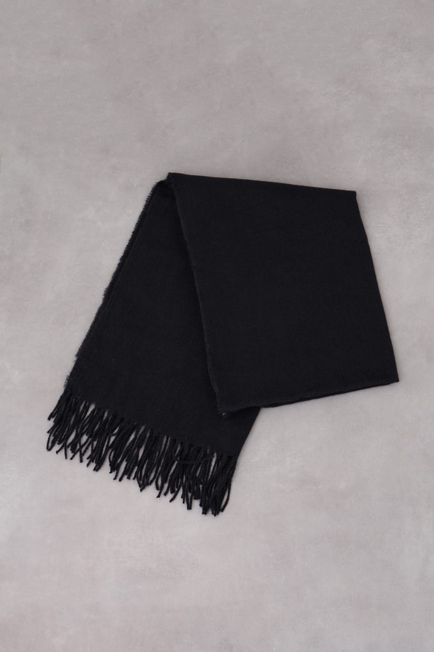 カシミヤタッチストール BLK FREE
