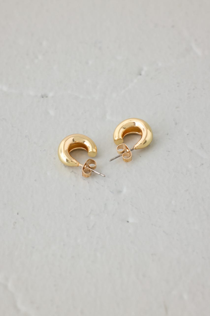ボリュームミニフープピアス GLD FREE