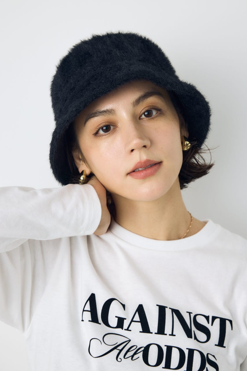 シャギーバケットハット BLK FREE