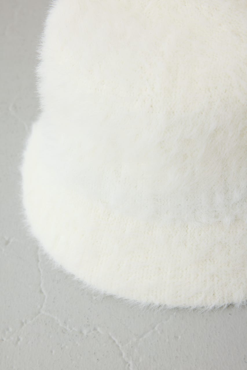 シャギーバケットハット WHT FREE