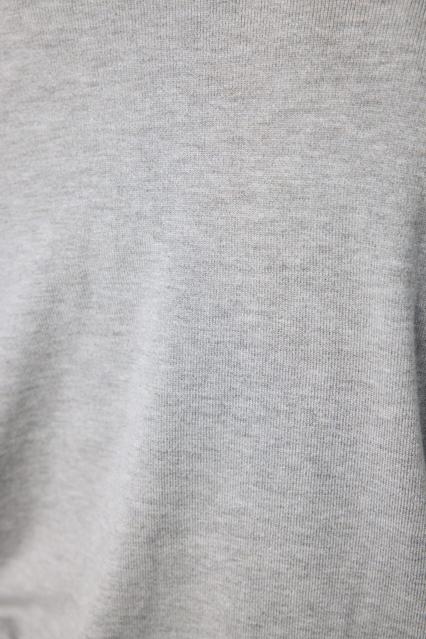 【AW先行アイテム】格上げ２WAYネックニット T.GRY M