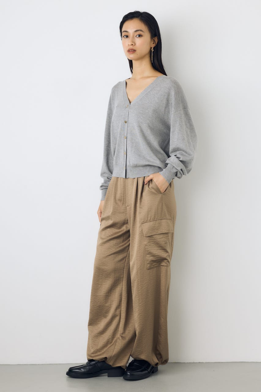 【AW先行アイテム】格上げVネックニットカーディガン T.GRY FREE