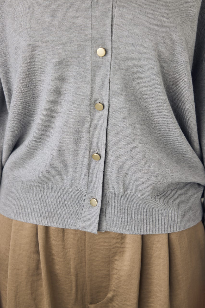 【AW先行アイテム】格上げVネックニットカーディガン T.GRY FREE