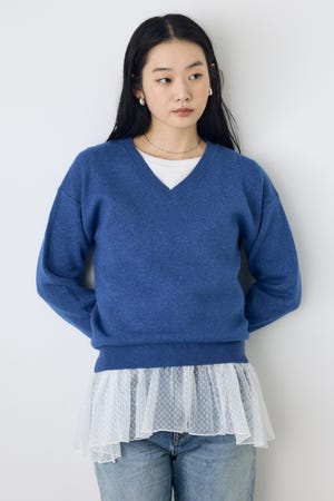 【AW先行アイテム】【着丈バリエ】格上げVネックニット