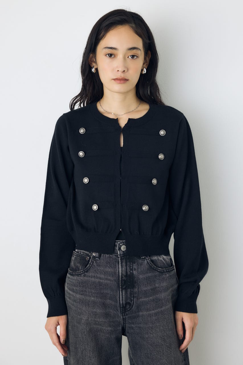 ナポレオンニットカーディガン BLK FREE