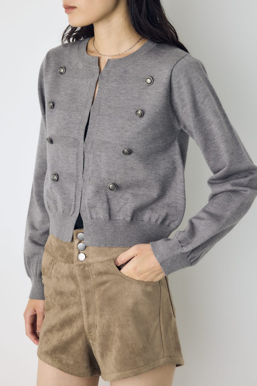 ナポレオンニットカーディガン T.GRY FREE