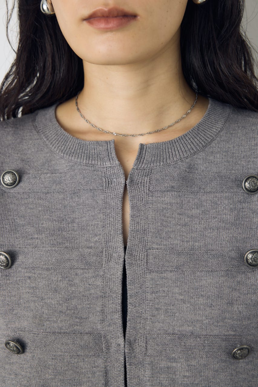 ナポレオンニットカーディガン T.GRY FREE
