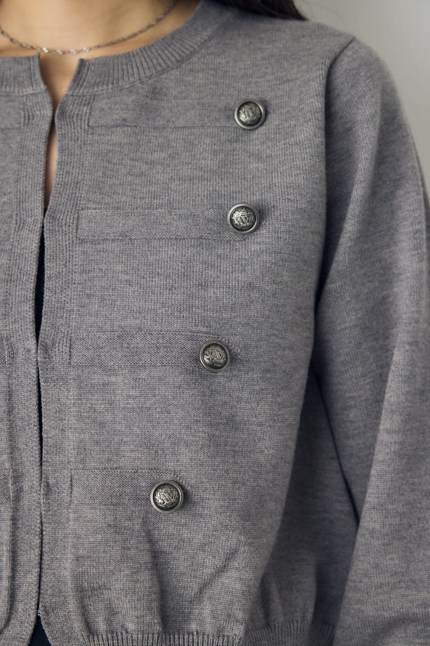 ナポレオンニットカーディガン T.GRY FREE